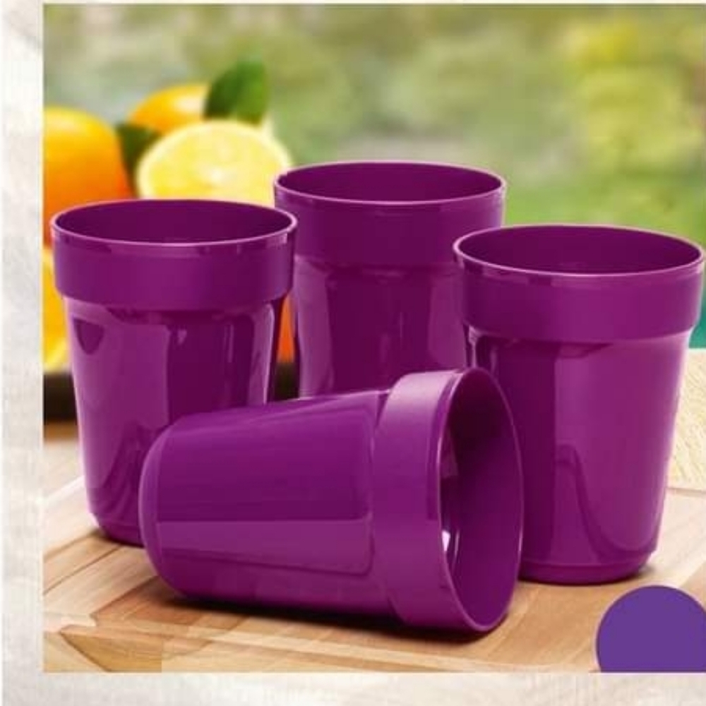 Tupperware Aloha Tumblers set of 4 16oz NEW